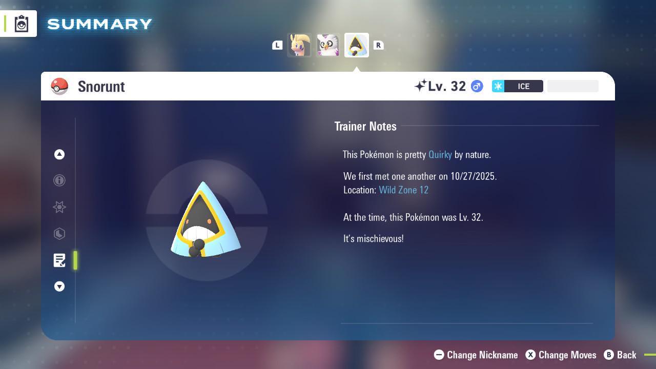 Shiny SNORUNT Pokémon Legends ZA 6IV Competitive Battle Ready - Pokémon Legends: Z-A digital Pokémon trade image 4