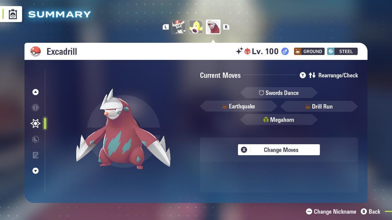 Shiny Alpha Excadrill Pokémon Legends ZA 6IV Competitive Battle Ready - Pokémon Legends: Z-A digital Pokémon trade image 4