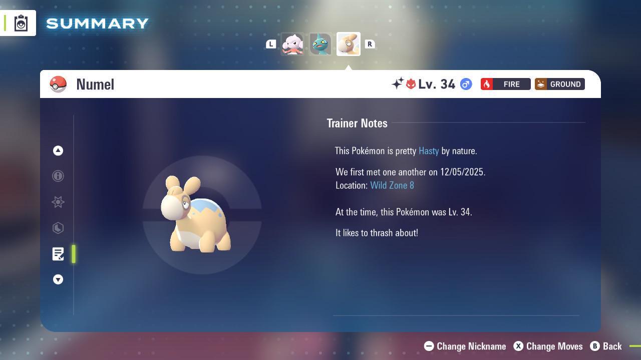 Shiny Alpha Numel Pokémon Legends ZA 6IV Competitive Battle Ready - Pokémon Legends: Z-A digital Pokémon trade image 4