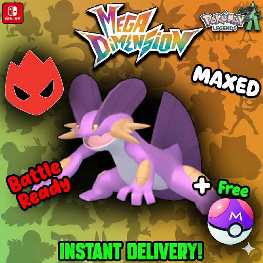 Shiny Alpha Swampert Pokemon Legends Za Mega Dimension DLC 6IV Competitive Battle - Pokémon Legends: Z-A digital Pokémon