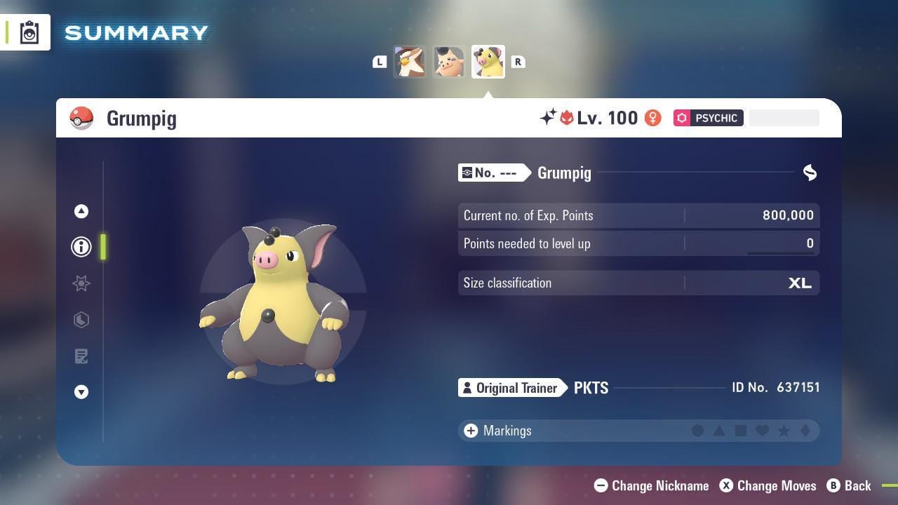 Shiny Alpha Grumpig Pokemon Legends Za Mega Dimension DLC 6IV Competitive Battle - Pokémon Legends: Z-A digital Pokémon trade