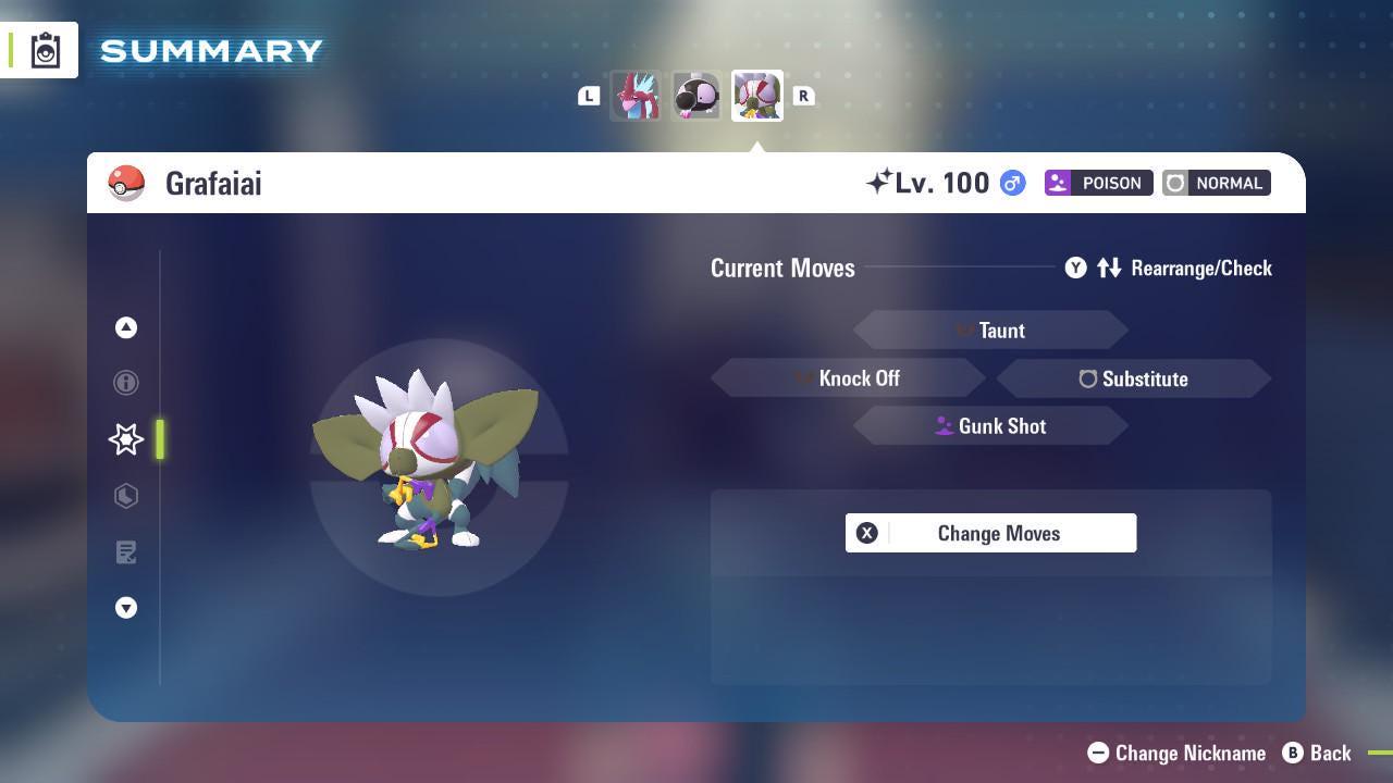 Shiny Grafaiai Pokemon Legends ZA Mega Dimension DLC 6IV Competitive Battle Ready - Pokémon Legends: Z-A digital Pokémon