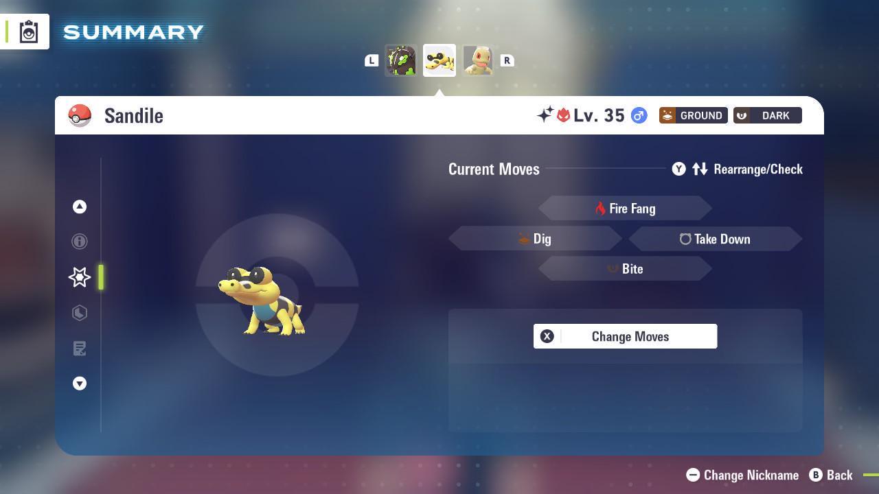Shiny Alpha Sandile Pokémon Legends ZA 6IV Competitive Battle Ready - Pokémon Legends: Z-A digital Pokémon trade image 3