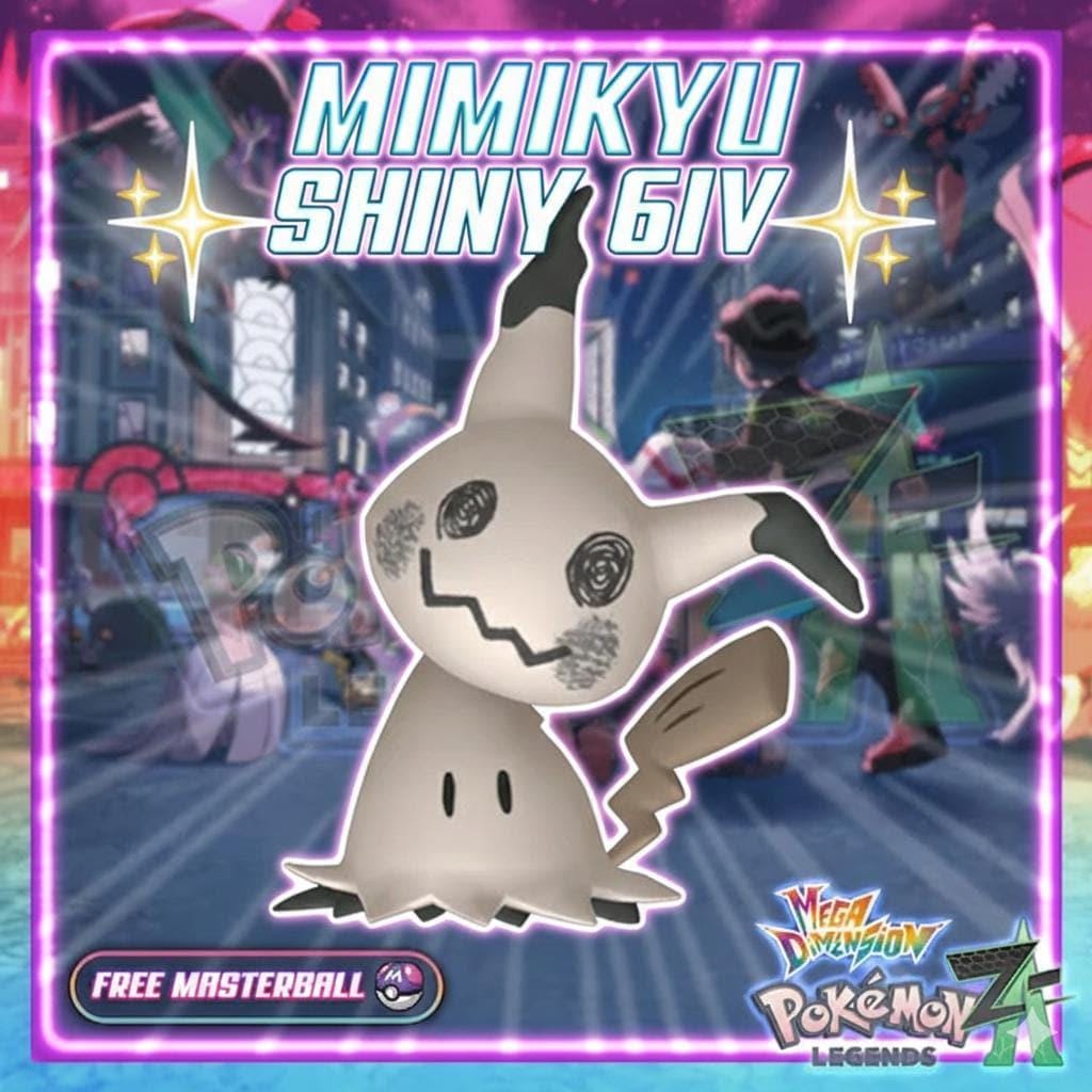 Shiny Mimikyu Pokemon Legends ZA Mega Dimension DLC 6IV Competitive Battle Ready - Pokémon Legends: Z-A digital Pokémon trade
