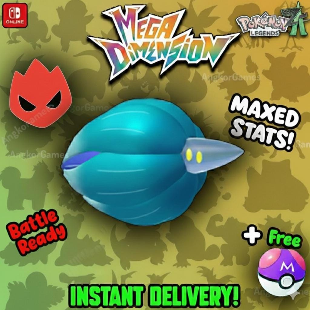 Shiny Alpha Glimmora Pokemon Legends Za Mega Dimension DLC 6IV Competitive Battle - Pokémon Legends: Z-A digital Pokémon