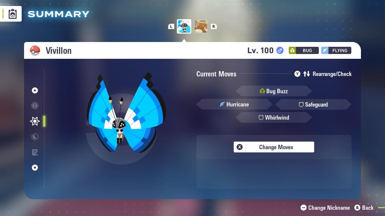 Pokemon Za Non Shiny 6IV MARINE VIVILLON Pokémon Legends ZA 6IV Competitive Battle - Pokémon Legends: Z-A digital Pokémon