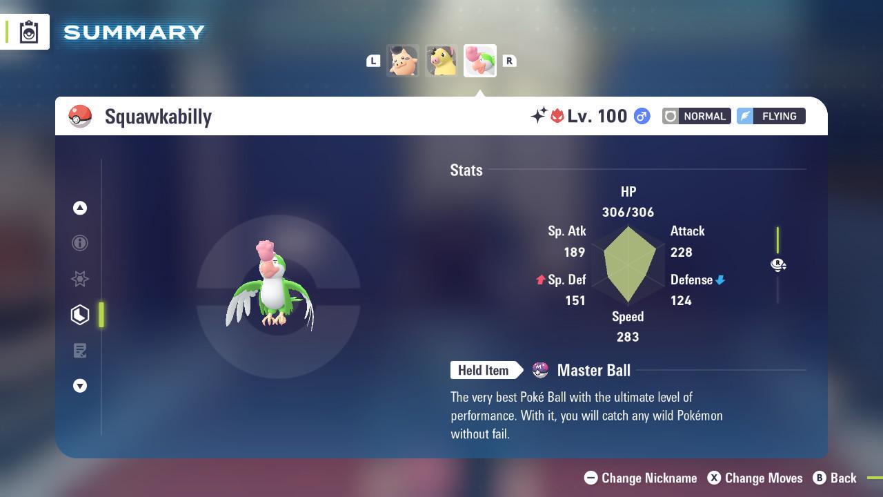 Shiny Alpha Green Squawkabilly 6IV Competitive Battle Ready - Pokémon Legends: Z-A digital Pokémon trade by PokeTradingShop