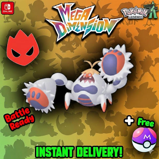 Shiny Alpha Crabominable Pokémon Legends ZA 6IV Competitive Battle Ready - Pokémon Legends: Z-A digital Pokémon trade by