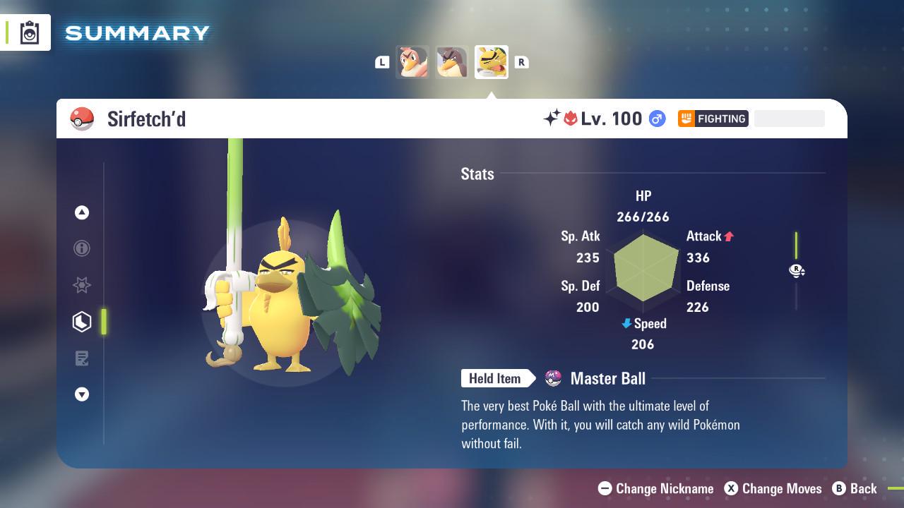 Alpha Sirfetch’d Shiny 6IV Pokemon Legends ZA Mega Dimension DLC Pokemon Legends - Pokémon Legends: Z-A digital Pokémon trade
