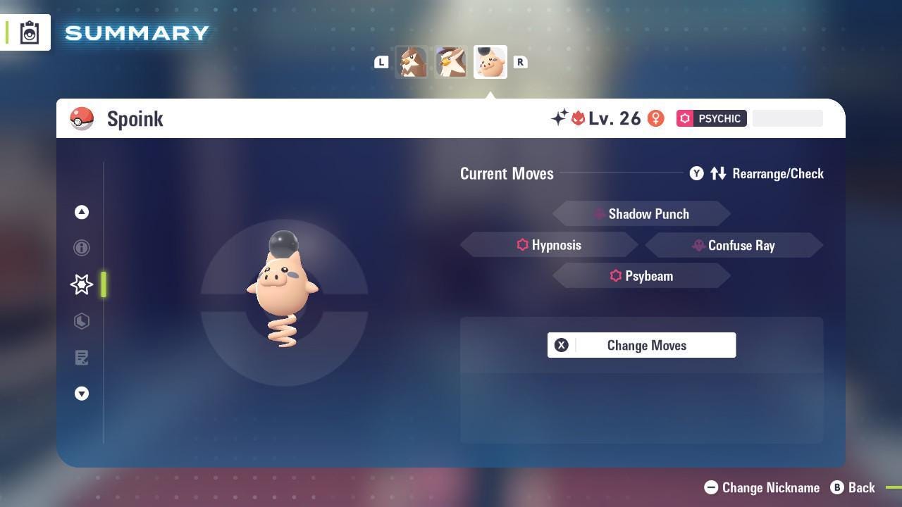 Shiny Alpha Spoink Pokemon Legends Za Mega Dimension DLC 6IV Competitive Battle - Pokémon Legends: Z-A digital Pokémon trade