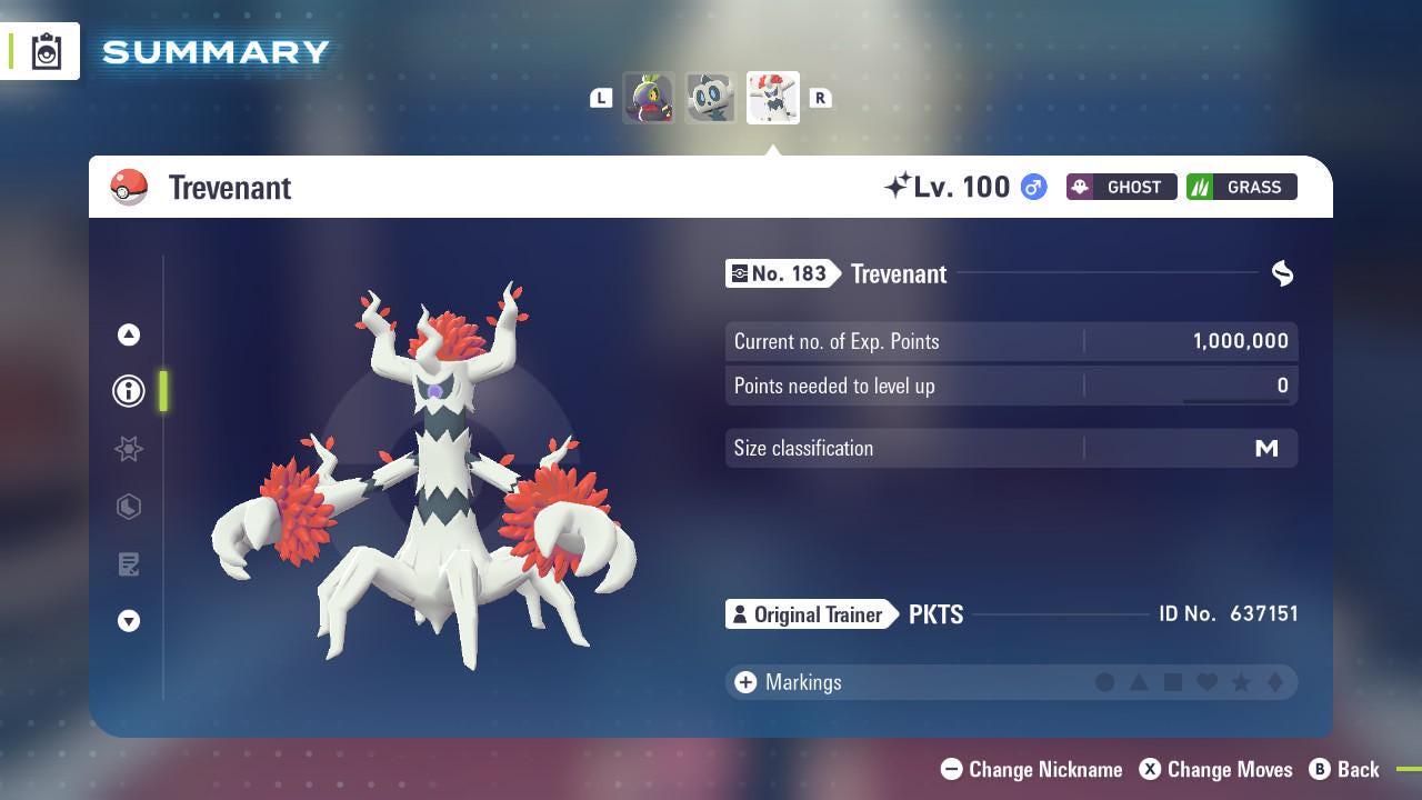 Shiny TREVENANT Pokémon Legends ZA 6IV Competitive Battle Ready - Pokémon Legends: Z-A digital Pokémon trade image 3