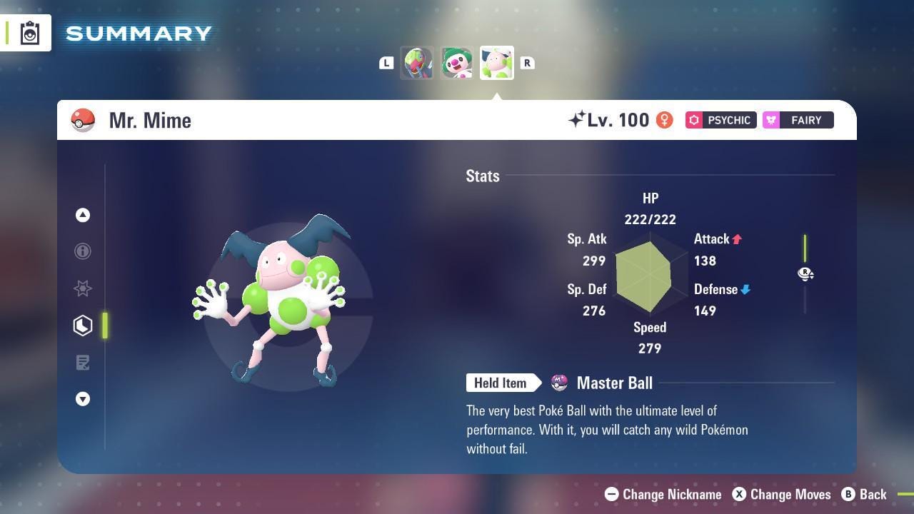 Shiny Mr. Mime Pokemon Legends ZA Mega Dimension DLC 6IV Competitive Battle Ready - Pokémon Legends: Z-A digital Pokémon