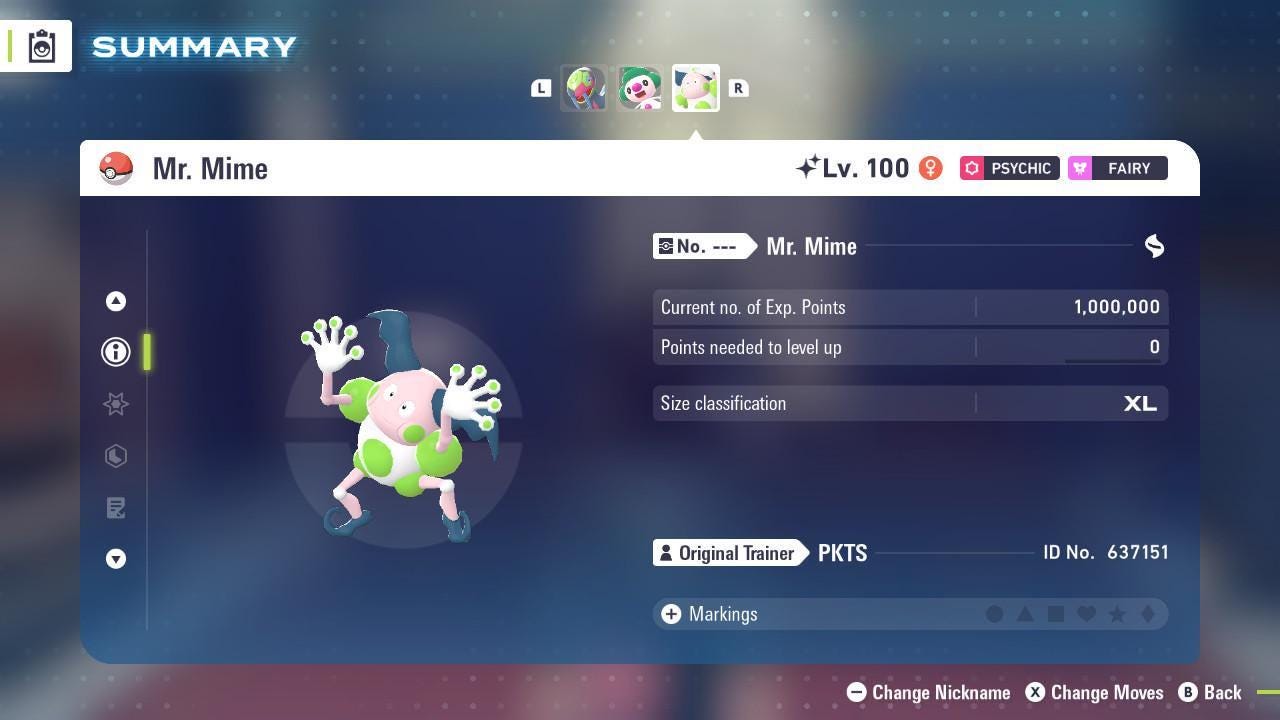 Shiny Mr. Mime Pokemon Legends ZA Mega Dimension DLC 6IV Competitive Battle Ready – image 2