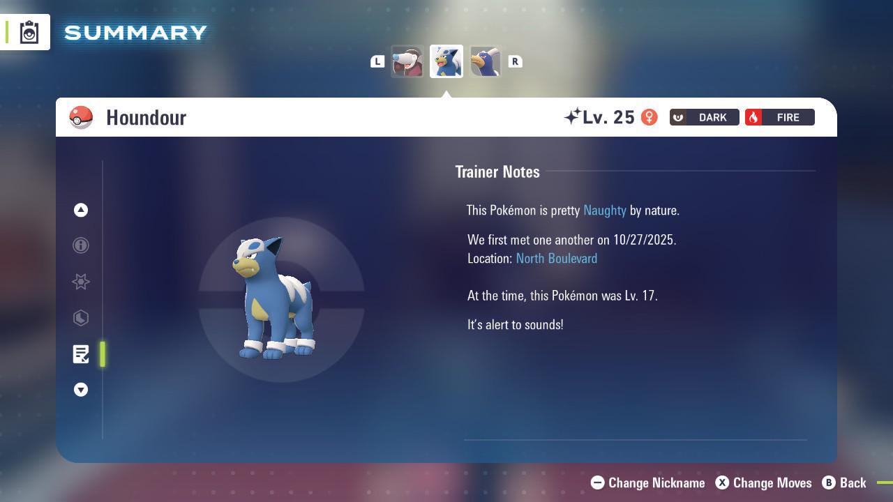 Shiny HOUNDOUR Pokémon Legends ZA 6IV Competitive Battle Ready - Pokémon Legends: Z-A digital Pokémon trade image 4