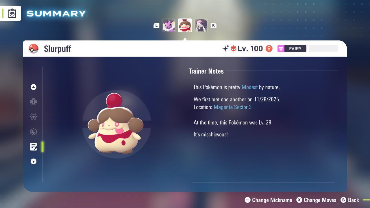 Shiny Alpha Slurpuff Pokémon Legends ZA 6IV Competitive Battle Ready - Pokémon Legends: Z-A digital Pokémon trade image 3