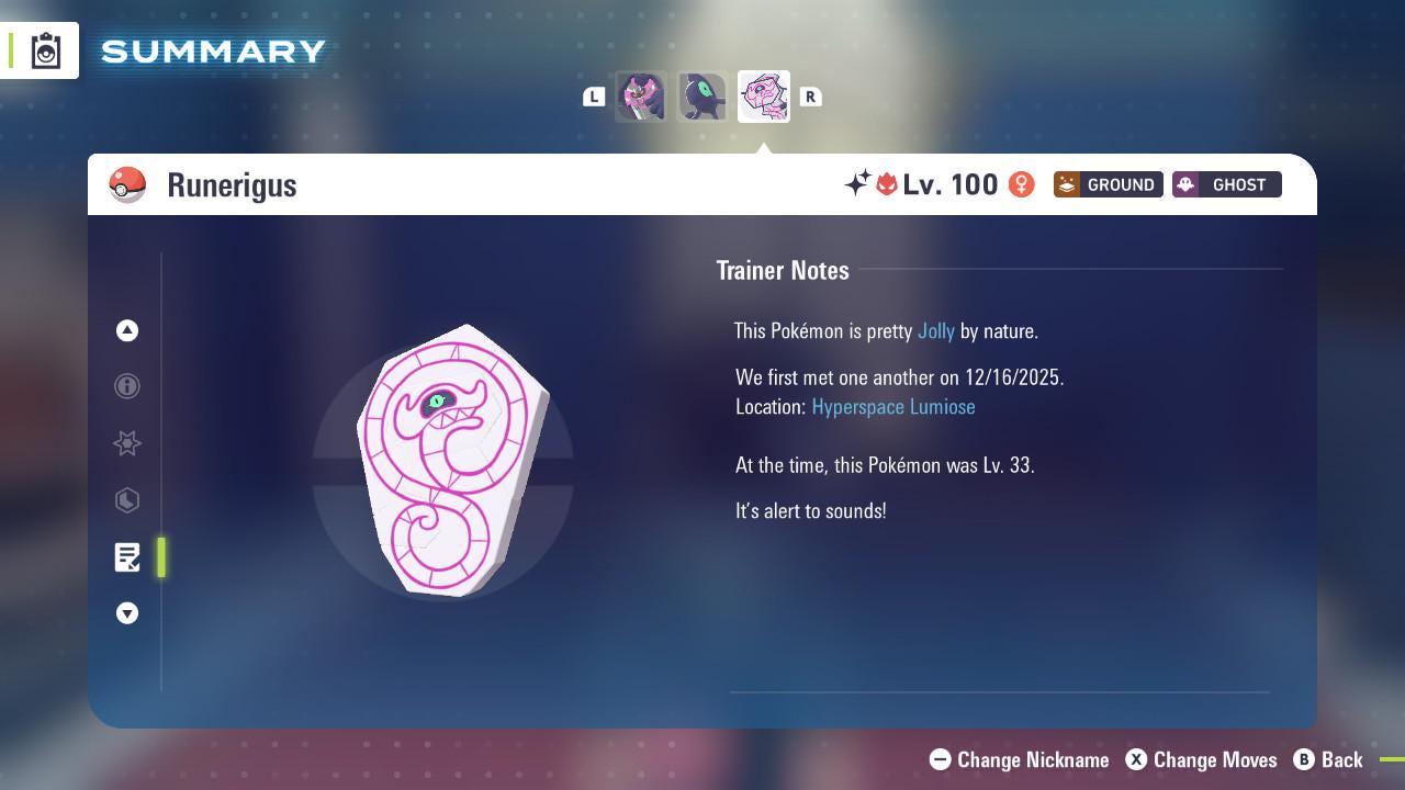 Shiny Alpha Runerigus Pokémon Legends ZA 6IV Competitive Battle Ready - Pokémon Legends: Z-A digital Pokémon trade image 4