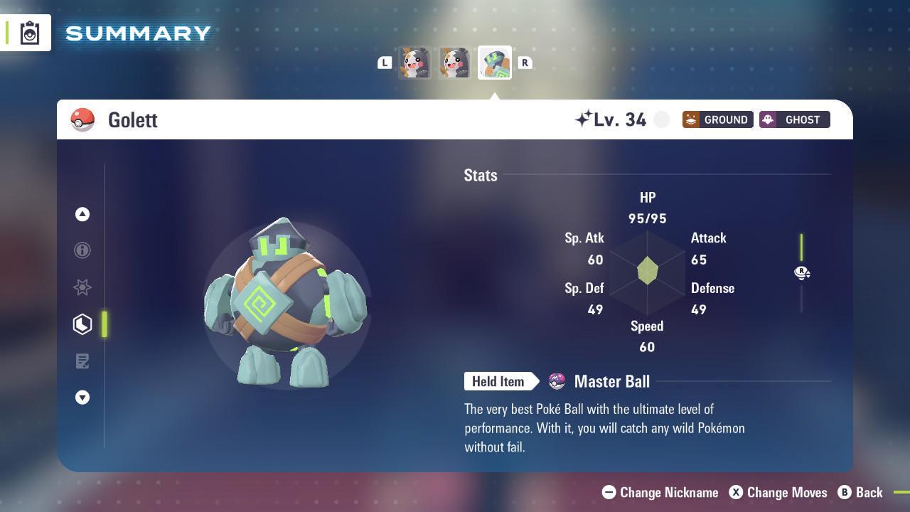 Shiny Golett Pokemon Legends ZA Mega Dimension DLC 6IV Competitive Battle Ready - Pokémon Legends: Z-A digital Pokémon trade