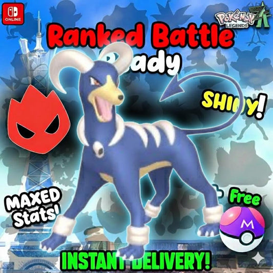Shiny Alpha Houndoom Pokémon Legends ZA 6IV Competitive Battle Ready - Pokémon Legends: Z-A digital Pokémon trade by