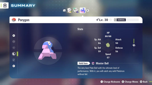 Shiny Porygon Pokemon Legends ZA Mega Dimension DLC 6IV Competitive Battle Ready - Pokémon Legends: Z-A digital Pokémon trade
