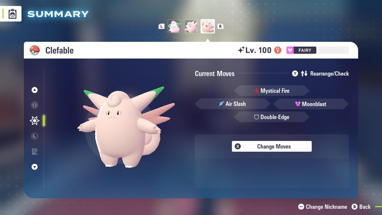 Shiny CLEFABLE Pokémon Legends ZA 6IV Competitive Battle Ready – image 3