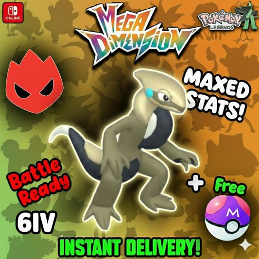 Shiny Alpha Cyclizar Pokemon Legends Za Mega Dimension DLC 6IV Competitive Battle - Pokémon Legends: Z-A digital Pokémon