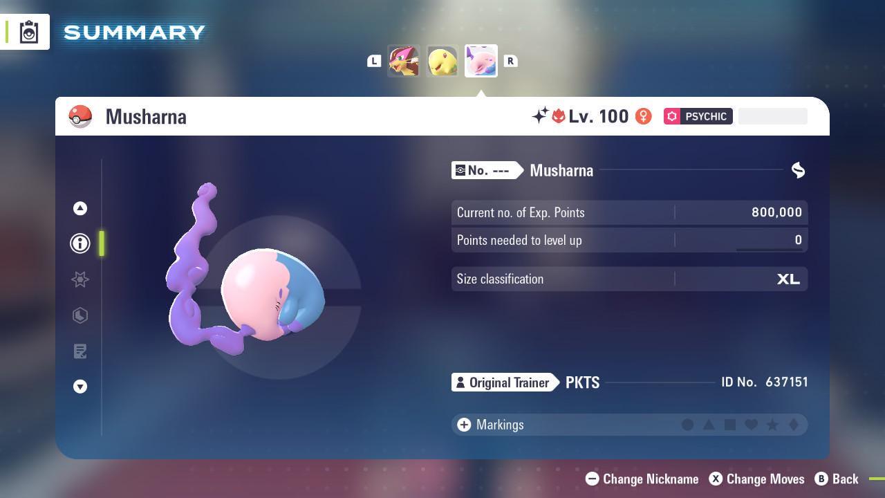 Shiny Alpha Musharna Pokemon Legends Za Mega Dimension DLC 6IV Competitive Battle - Pokémon Legends: Z-A digital Pokémon