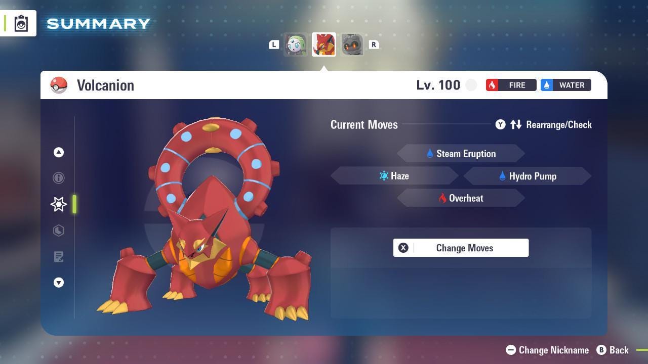 Shiny Volcanion Pokemon Legends ZA Mega Dimension DLC Pokemon Legends Za Mega - Pokémon Legends: Z-A digital Pokémon trade