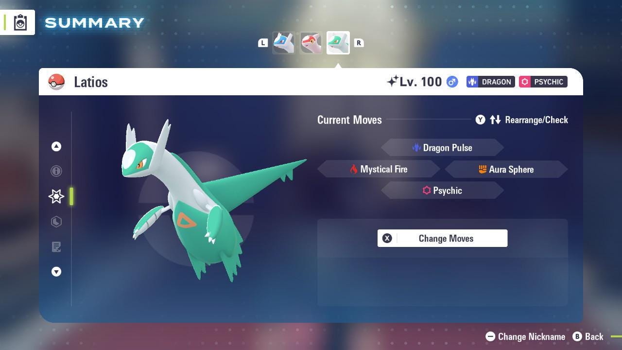 Shiny Latios Pokemon Legends Za Mega Dimension DLC 6IV Competitive Battle Ready - Pokémon Legends: Z-A digital Pokémon trade