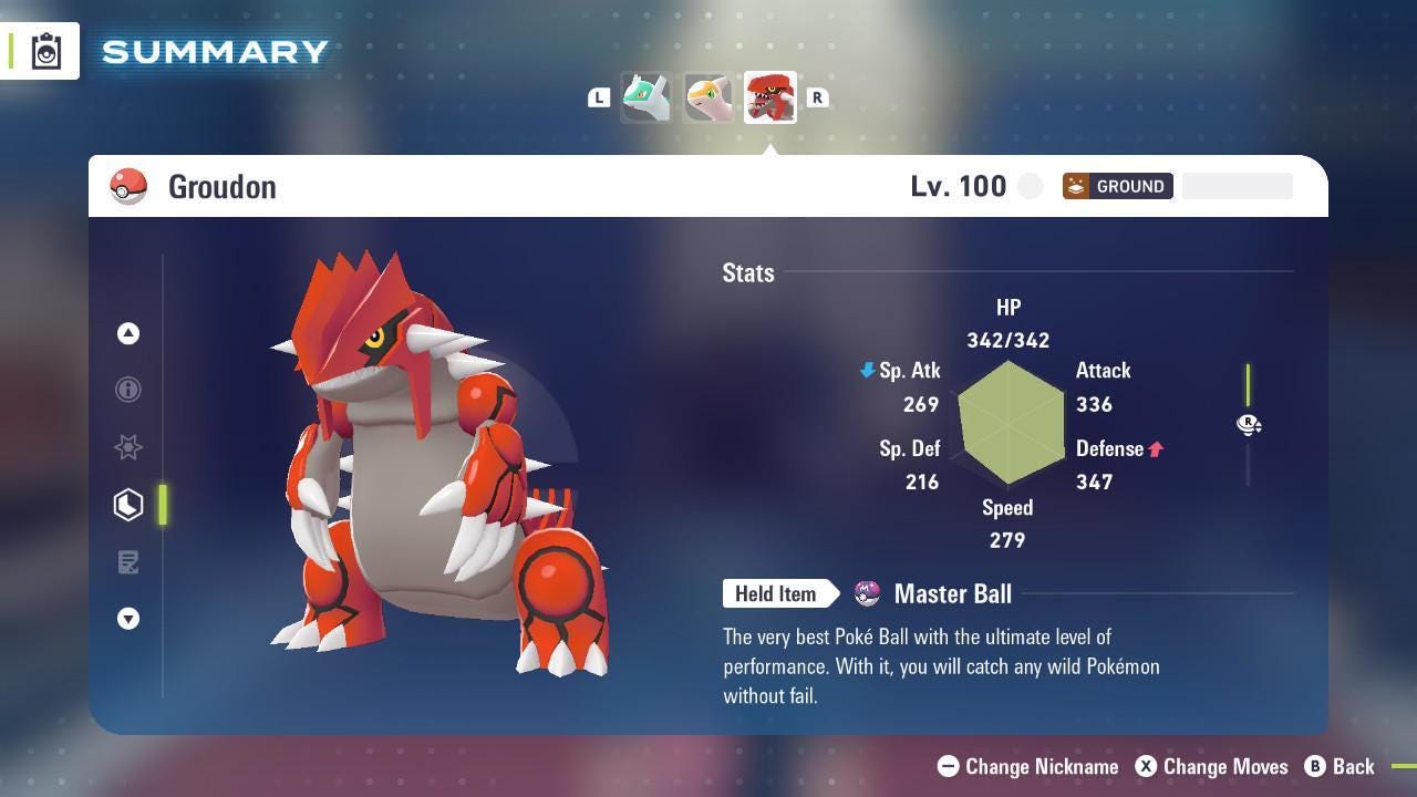 Non Shiny 6IV Groudon Pokemon Legends Za Mega Dimension DLC 6IV Competitive Battle - Pokémon Legends: Z-A digital Pokémon