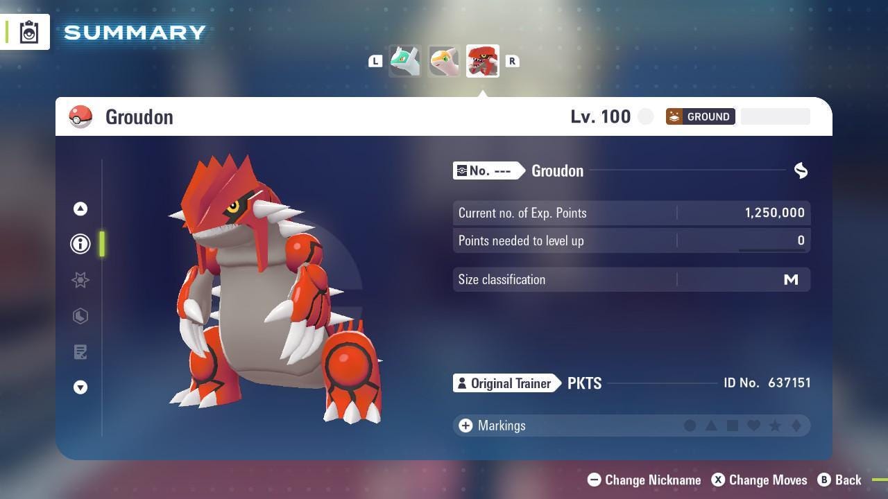 Non Shiny 6IV Groudon Pokemon Legends Za Mega Dimension DLC 6IV Competitive Battle - Pokémon Legends: Z-A digital Pokémon