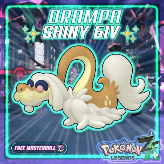 Shiny DRAMPA Pokémon Legends ZA 6IV Competitive Battle Ready - Pokémon Legends: Z-A digital Pokémon trade by PokeTradingShop