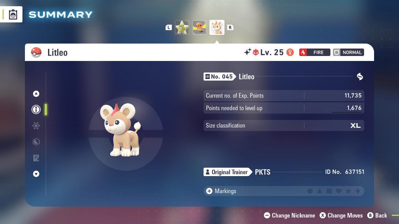 Shiny Alpha Litleo Pokémon Legends ZA 6IV Competitive Battle Ready - Pokémon Legends: Z-A digital Pokémon trade image 3