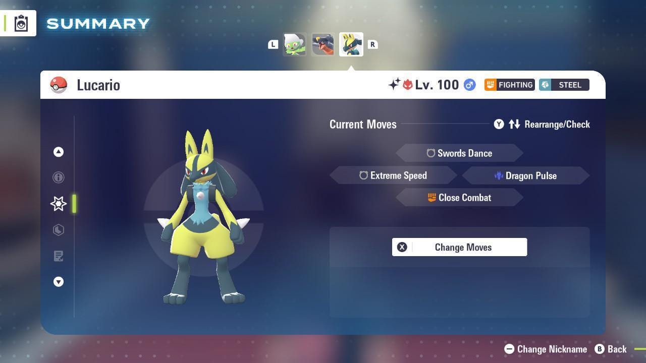 Shiny Alpha Lucario Pokémon Legends ZA 6IV Competitive Battle Ready - Pokémon Legends: Z-A digital Pokémon trade image 4