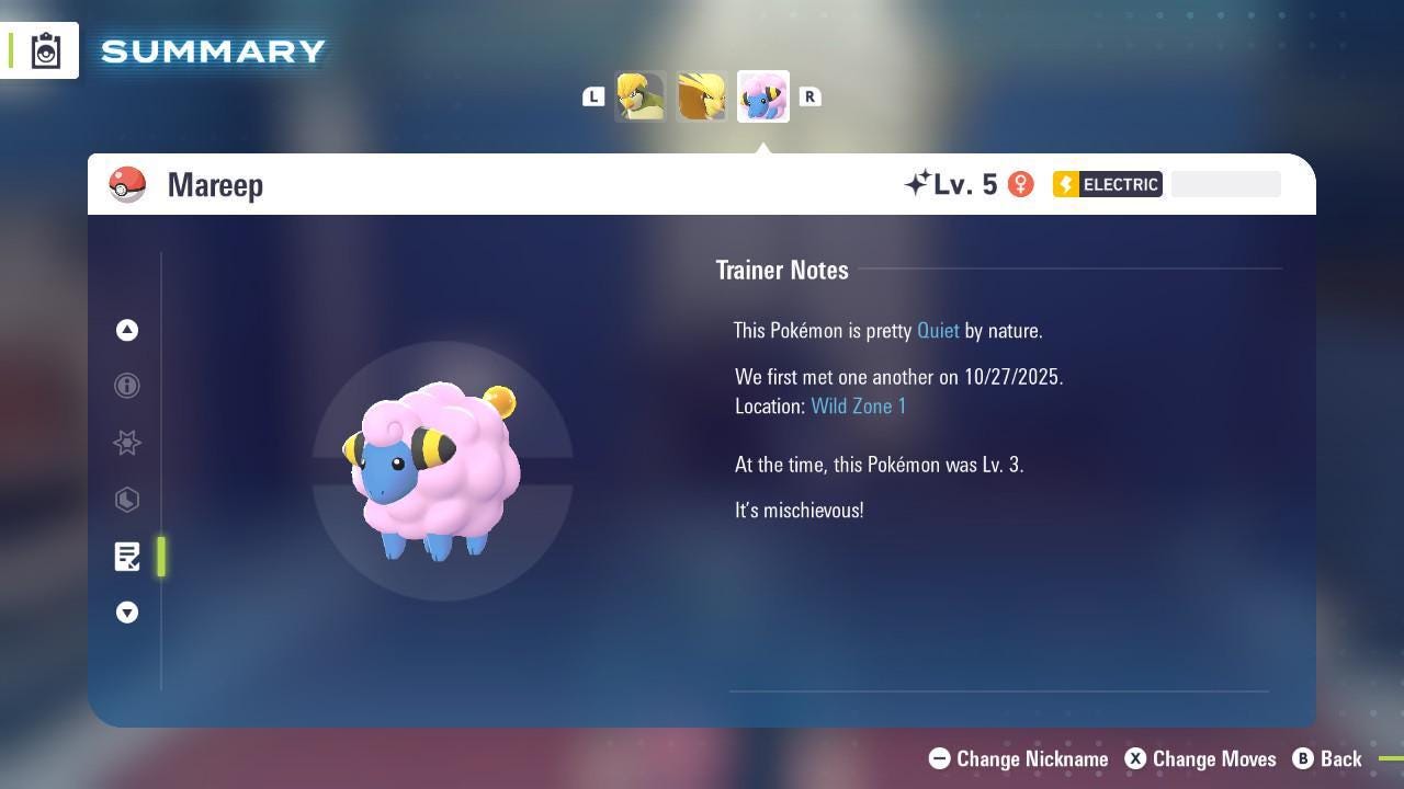 Shiny MAREEP Pokémon Legends ZA 6IV Competitive Battle Ready – image 4