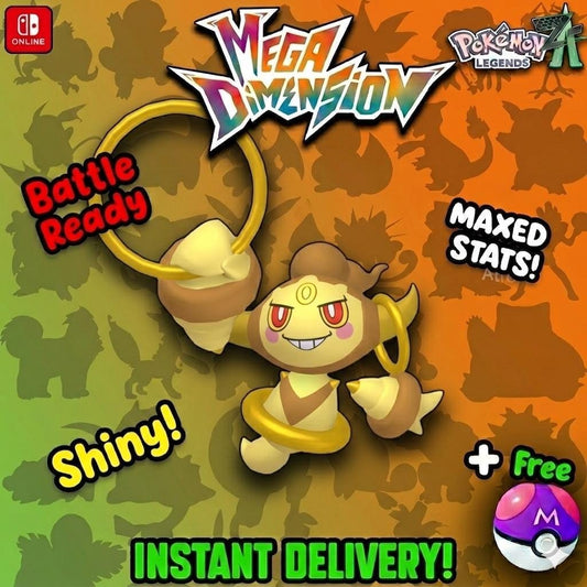 Shiny Hoopa Pokemon Legends Za Mega Dimension DLC 6IV Competitive Battle Ready - Pokémon Legends: Z-A digital Pokémon trade