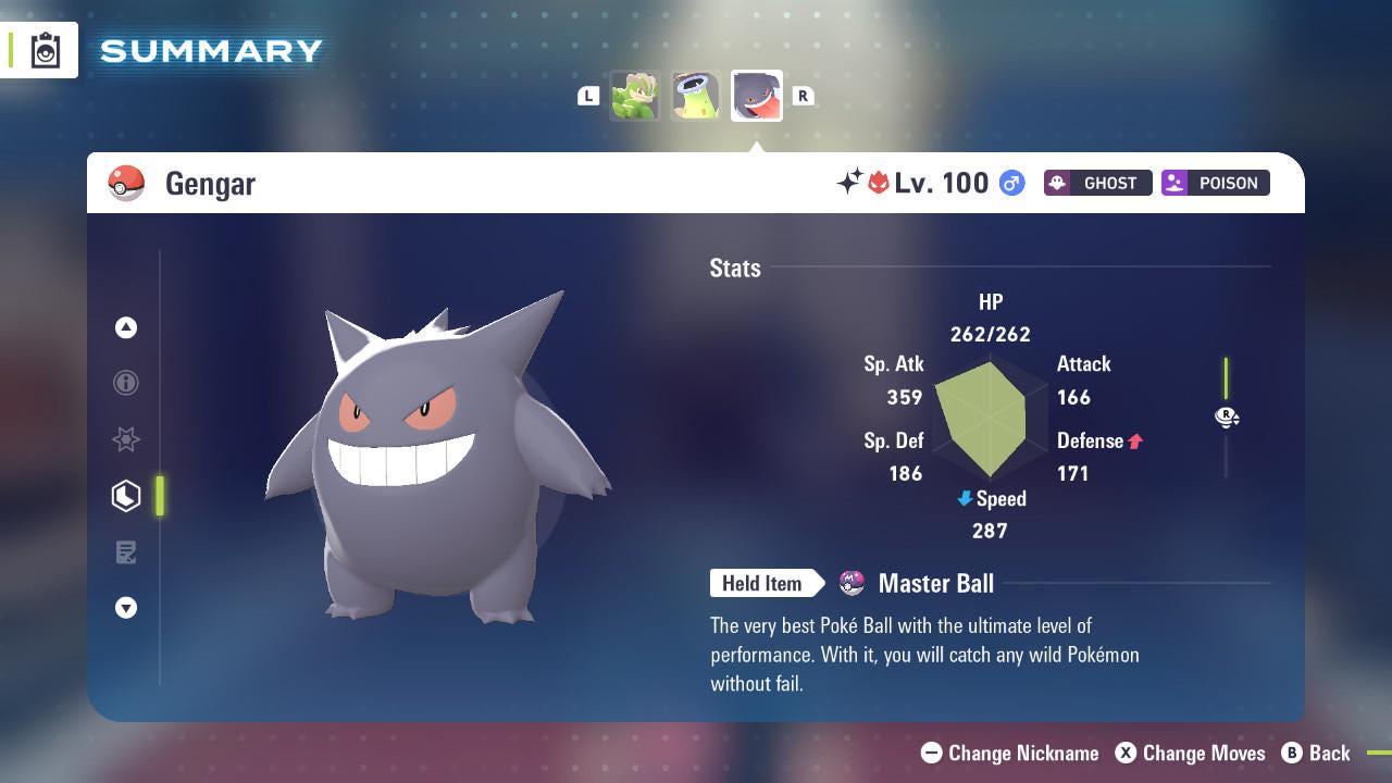 Shiny Alpha Gengar Pokémon Legends ZA 6IV Competitive Battle Ready - Pokémon Legends: Z-A digital Pokémon trade image 2