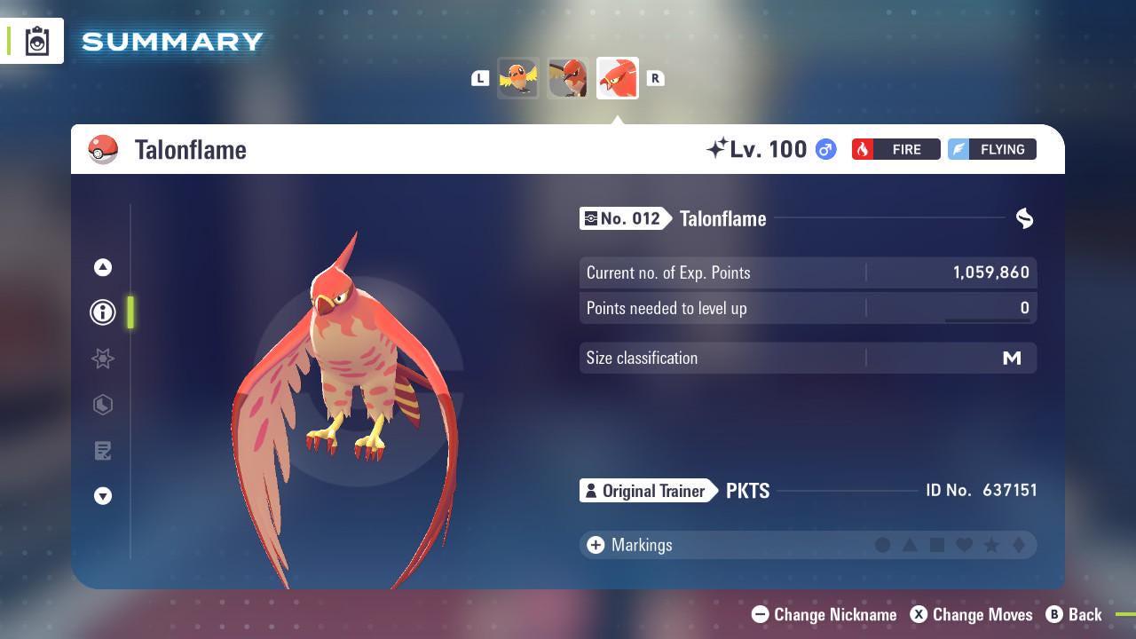 Shiny TALONFLAME Pokémon Legends ZA 6IV Competitive Battle Ready - Pokémon Legends: Z-A digital Pokémon trade image 3