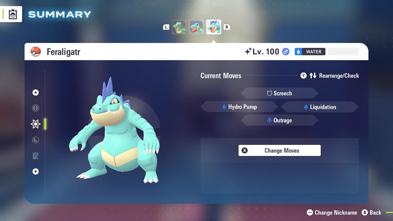 Shiny FERALIGATR Pokémon Legends ZA 6IV Competitive Battle Ready - Pokémon Legends: Z-A digital Pokémon trade image 4