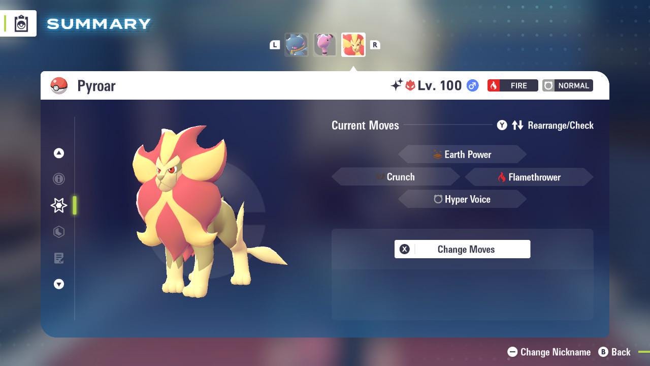 Shiny Alpha Pyroar Pokémon Legends ZA 6IV Competitive Battle Ready – image 3