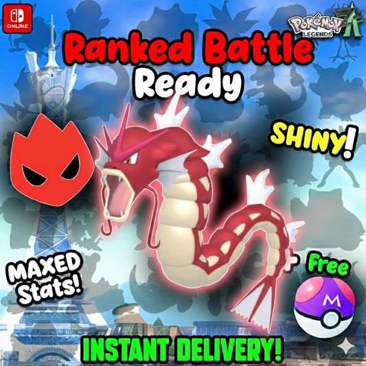 Shiny Alpha Gyarados for Pokémon Legends ZA Legend ZA Team 6IV Mega Evolution - Pokémon Legends: Z-A digital Pokémon trade by