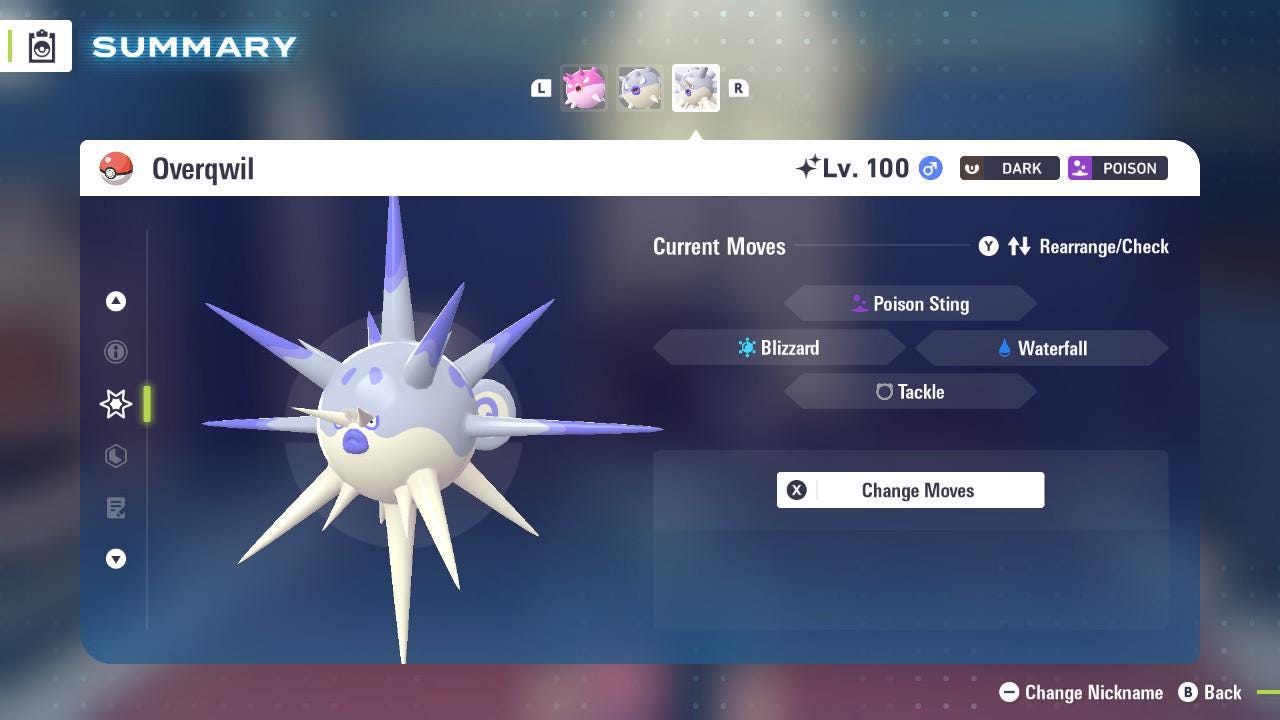 Shiny Overqwil Pokemon Legends ZA Mega Dimension DLC 6IV Competitive Battle Ready - Pokémon Legends: Z-A digital Pokémon