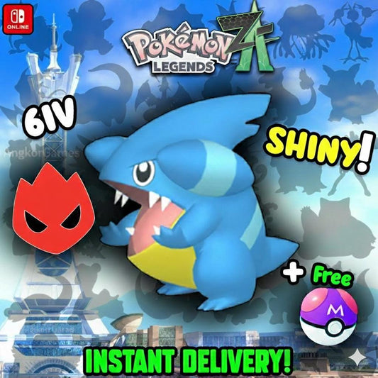 Pokemon Za Lvl 5 Adamant SHINY ALPHA 6IV Gible Pokémon Legends ZA 6IV Competitive - Pokémon Legends: Z-A digital Pokémon