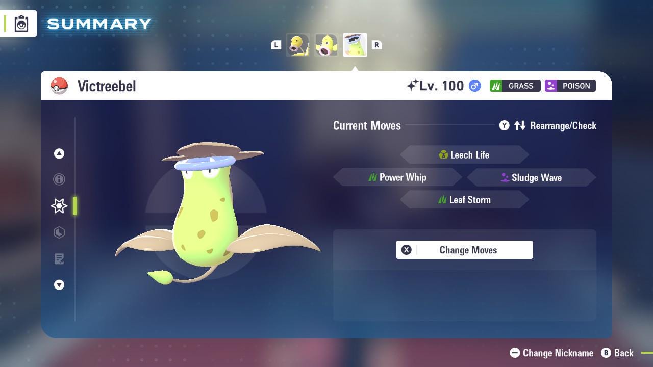 Shiny VICTREEBEL Pokémon Legends ZA 6IV Competitive Battle Ready - Pokémon Legends: Z-A digital Pokémon trade image 4