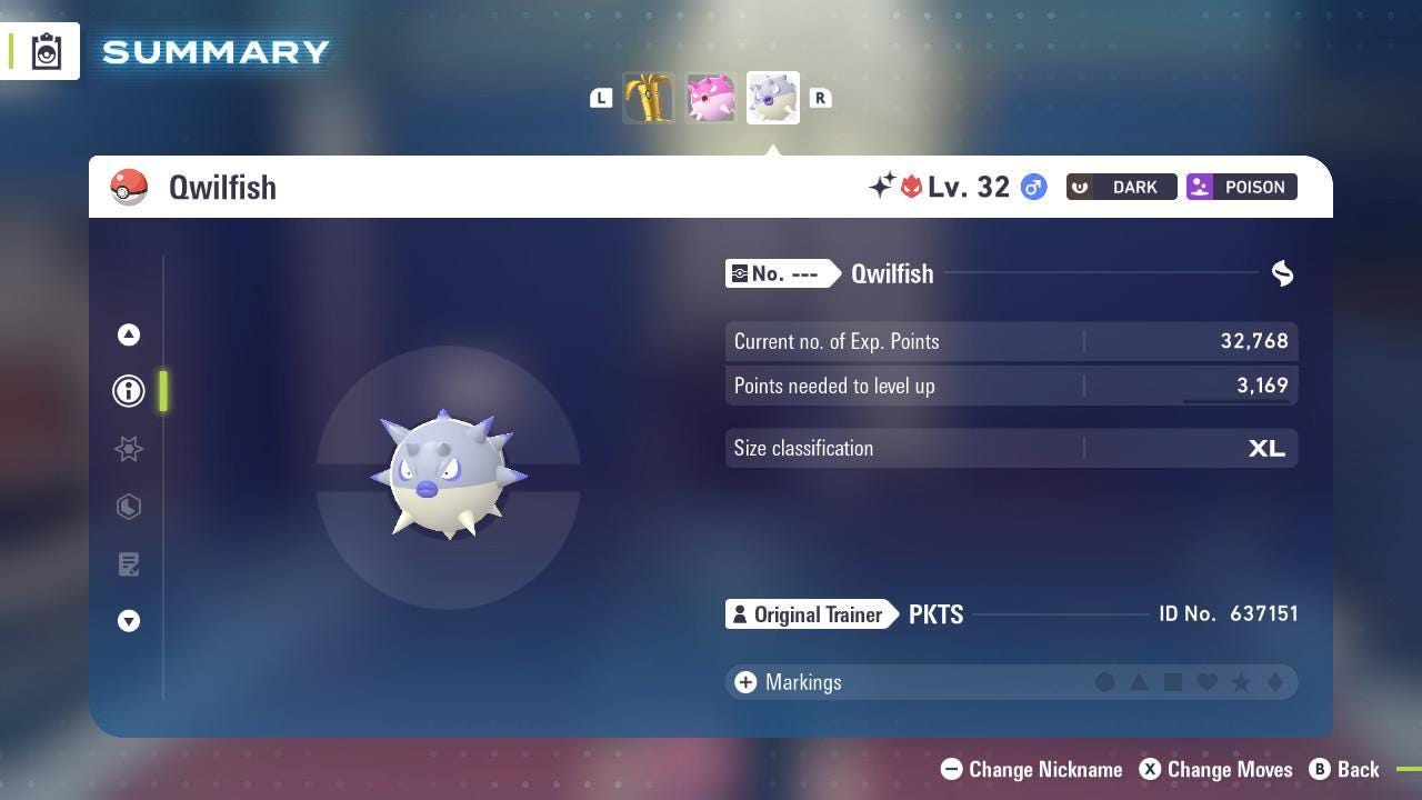 Shiny Alpha Hisuian Qwilfish 6IV Competitive Battle Ready - Pokémon Legends: Z-A digital Pokémon trade image 3