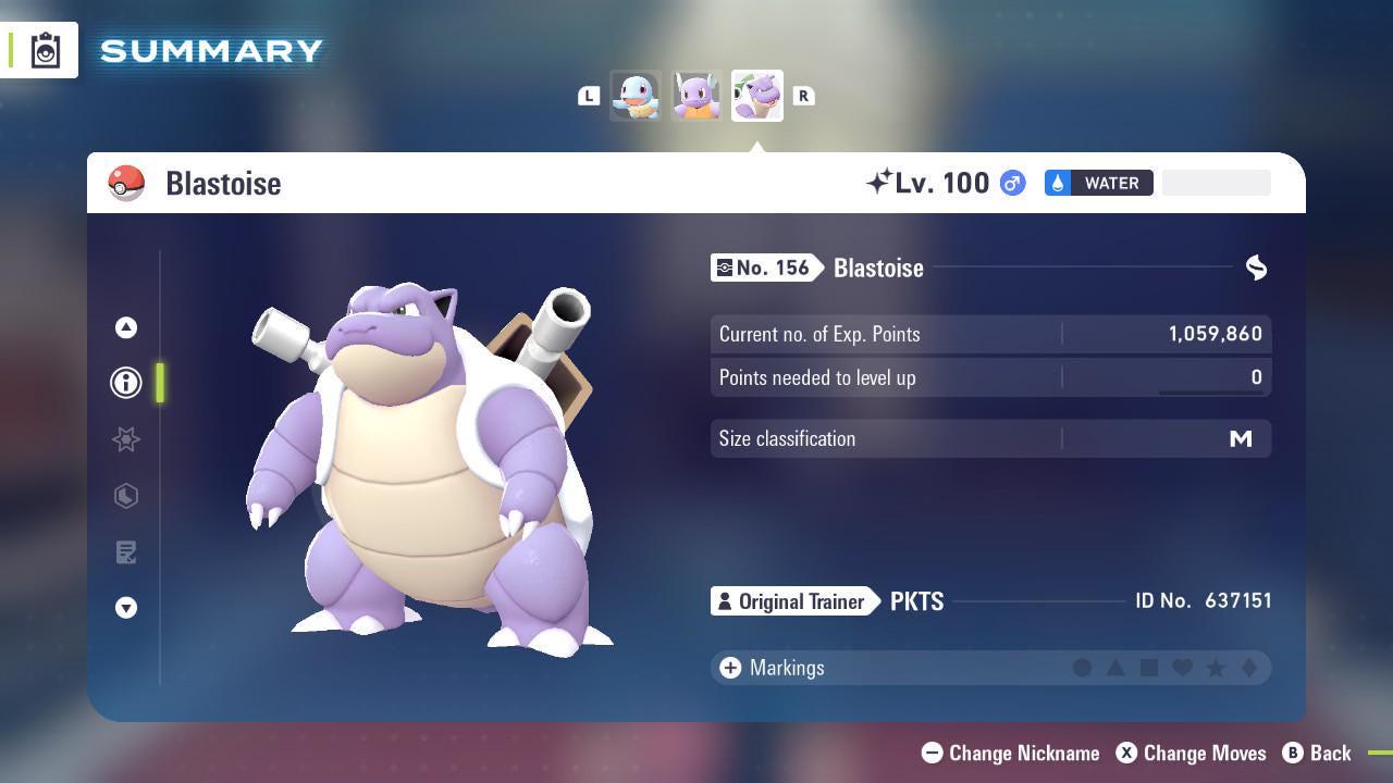 Shiny BLASTOISE Pokémon Legends ZA 6IV Competitive Battle Ready - Pokémon Legends: Z-A digital Pokémon trade image 3