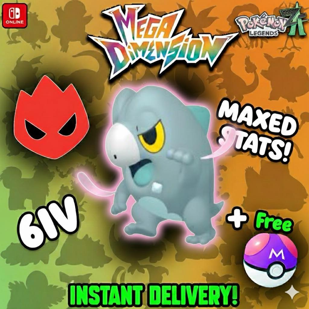 Shiny Alpha Frigibax Pokemon Legends Za Mega Dimension DLC 6IV Competitive Battle - Pokémon Legends: Z-A digital Pokémon