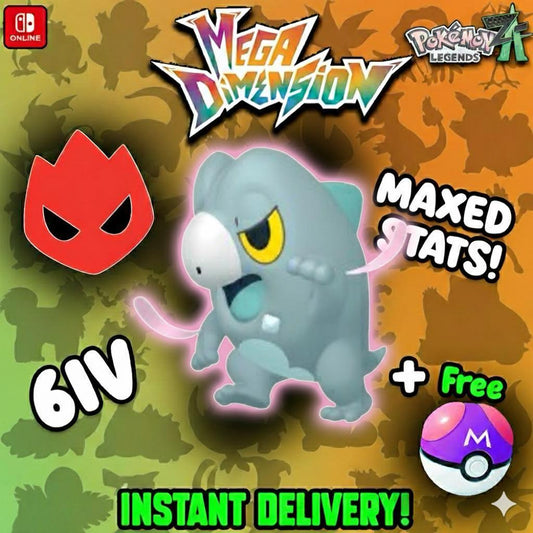 Shiny Alpha Frigibax Pokemon Legends Za Mega Dimension DLC 6IV Competitive Battle - Pokémon Legends: Z-A digital Pokémon