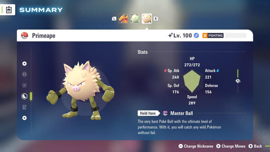 Shiny Primeape Pokemon Legends ZA Mega Dimension DLC 6IV Competitive Battle Ready - Pokémon Legends: Z-A digital Pokémon