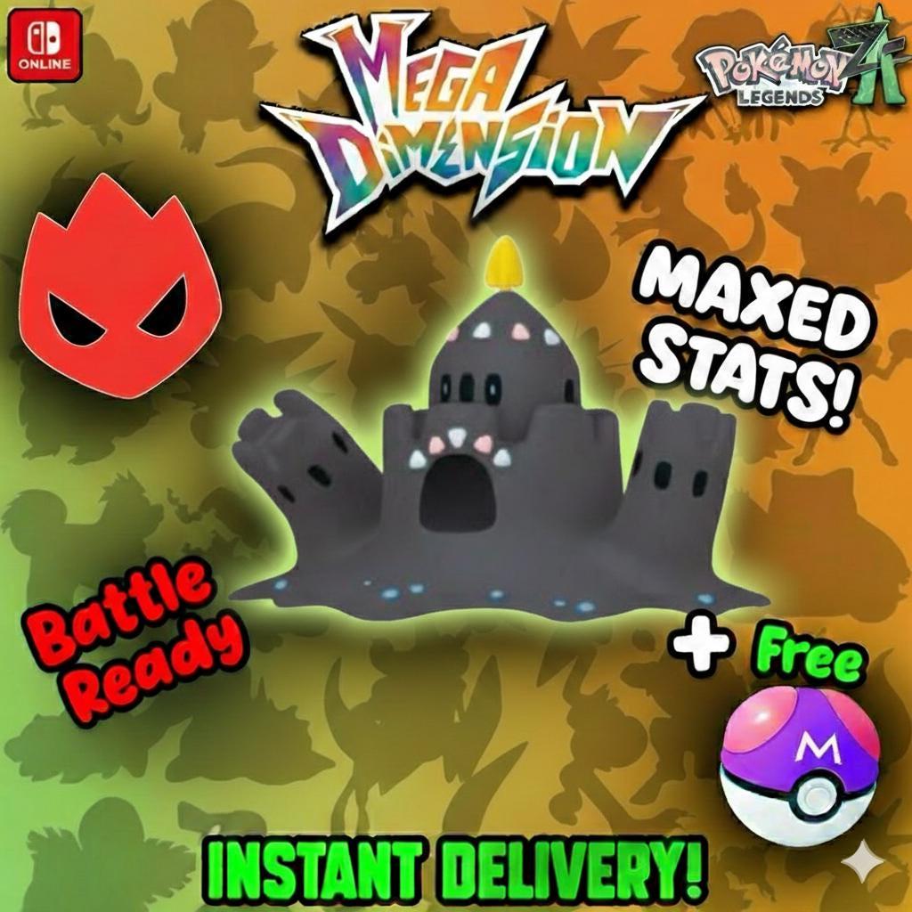 Shiny Alpha Palossand Pokémon Legends ZA 6IV Competitive Battle Ready - Pokémon Legends: Z-A digital Pokémon trade by