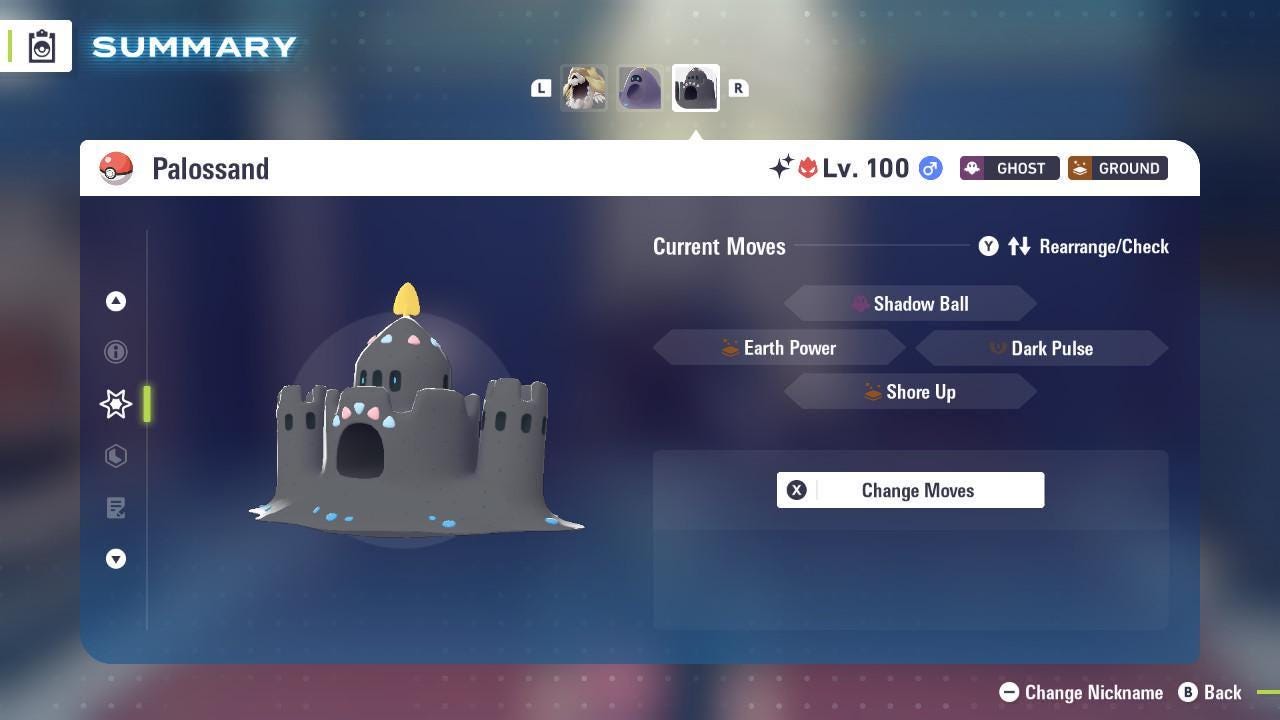 Shiny Alpha Palossand Pokémon Legends ZA 6IV Competitive Battle Ready - Pokémon Legends: Z-A digital Pokémon trade image 4